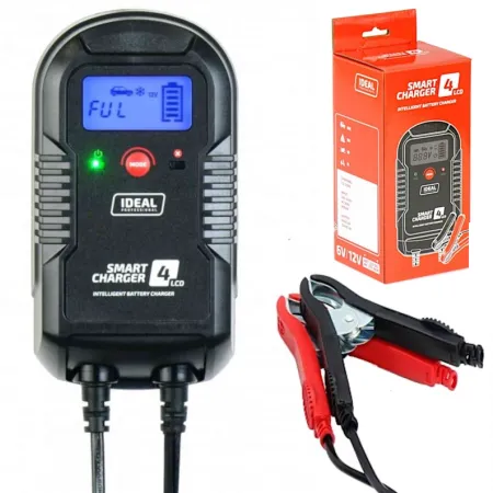 IDEAL SMART CHARGER 4 LCD Prostownik Do Ładowania 4A 6/12V