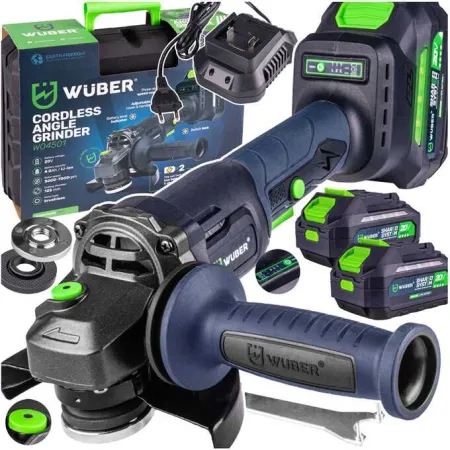 Akumulatorowa szlifierka kątowa 20V średnica 125mm WUBER